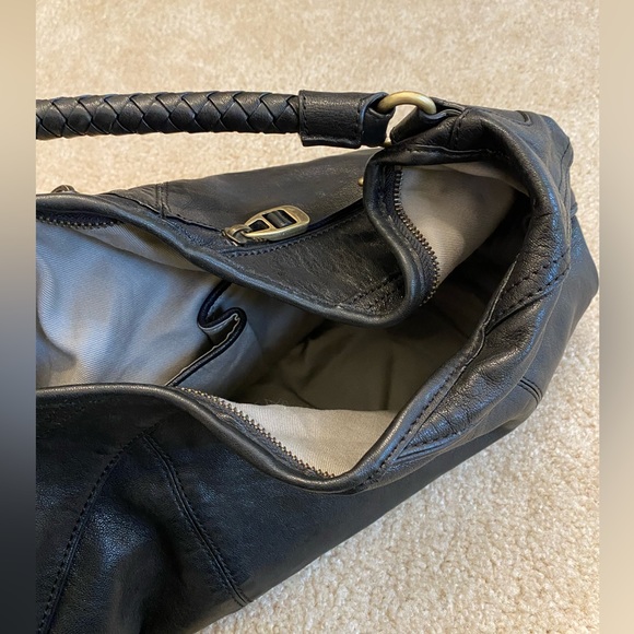 Banana republic Italian leather black purse like new handbag bag - Picture 8 of 16